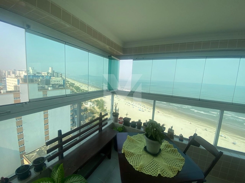 Apartamento frente mar com 3 dormitórios porteira fechada: 2ª foto da galeria de imagens do imóvel