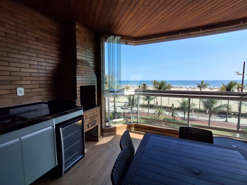 Lindo apartamento frente mar total com 3 dormitórios porteira fechada!: 5ª foto da galeria de imagens do imóvel