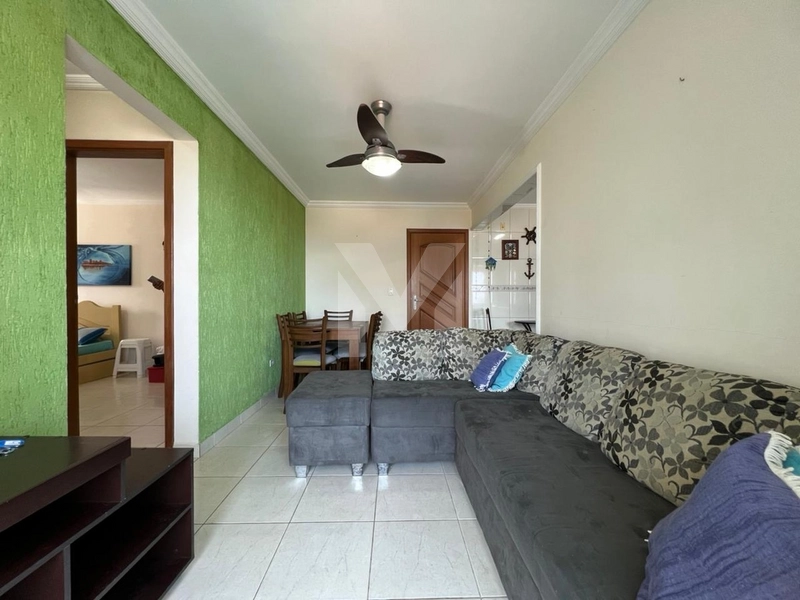 Apartamento 2 dormitórios Caiçara com sacada vista mar