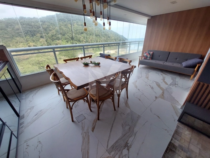 Apartamento 3 dormitórios no Canto do Forte com vista para o mar: 3ª foto da galeria de imagens do imóvel