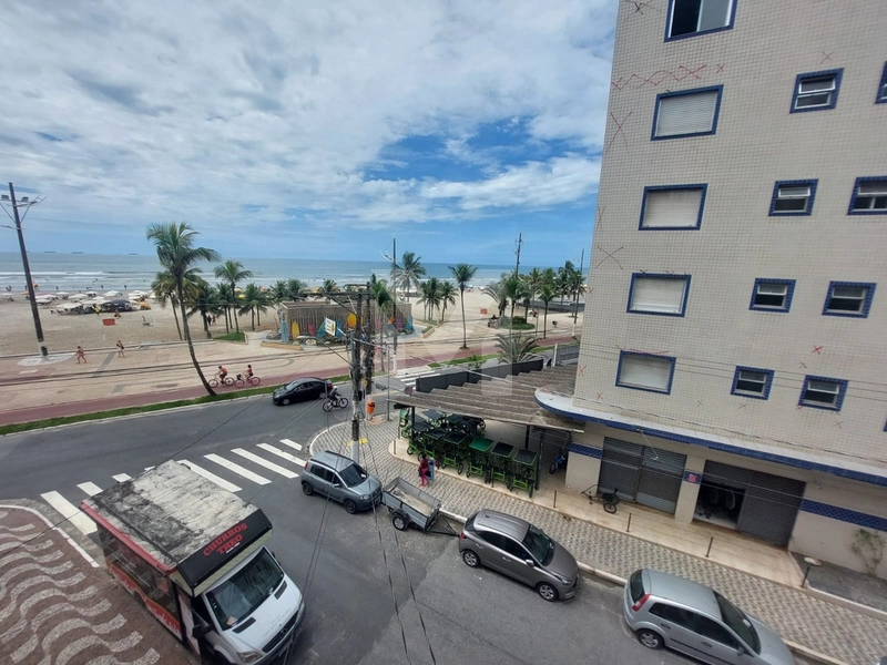 Apartamento 2 dormitórios vista mar  mobiliado na Ocian