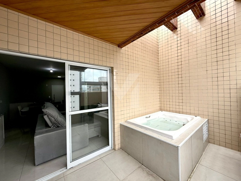 Linda Cobertura duplex mobiliada na Guilhermina - Praia Grande SP: 4ª foto da galeria de imagens do imóvel