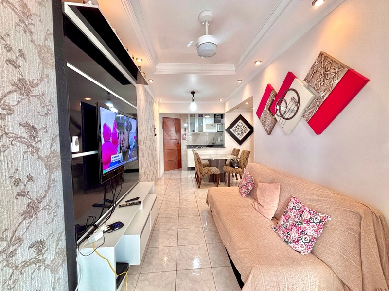 Apartamento 1 Dorm. com vista livre(Mar) na Ocian- Praia Grande SP: 3ª foto da galeria de imagens do imóvel