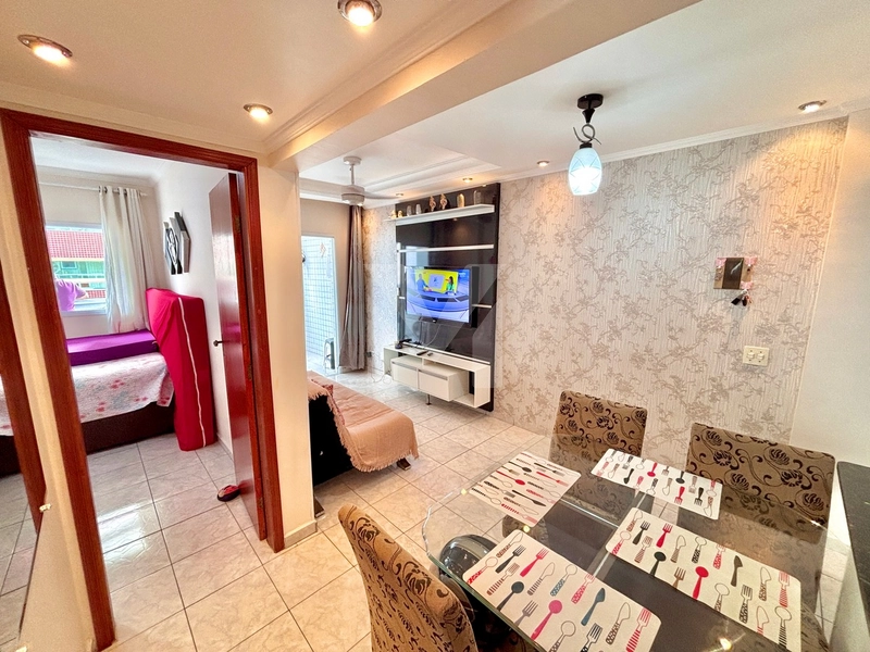 Apartamento 1 Dorm. com vista livre(Mar) na Ocian- Praia Grande SP: 6ª foto da galeria de imagens do imóvel