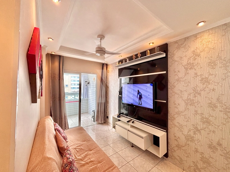 Apartamento 1 Dorm. com vista livre(Mar) na Ocian- Praia Grande SP: 5ª foto da galeria de imagens do imóvel