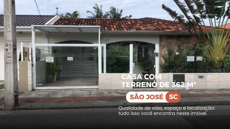 Ótima oportunidade em São José/SC – Rua Doralice Ramos Pinto
