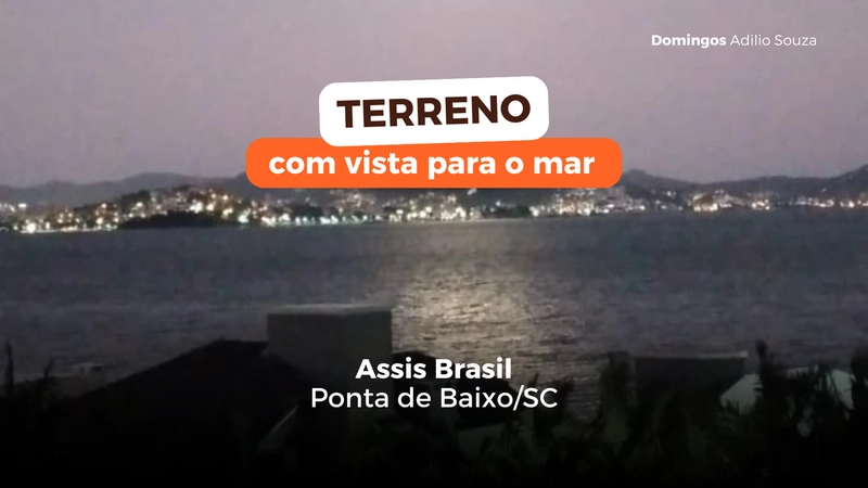Terreno Exclusivo com Vista para o Mar!