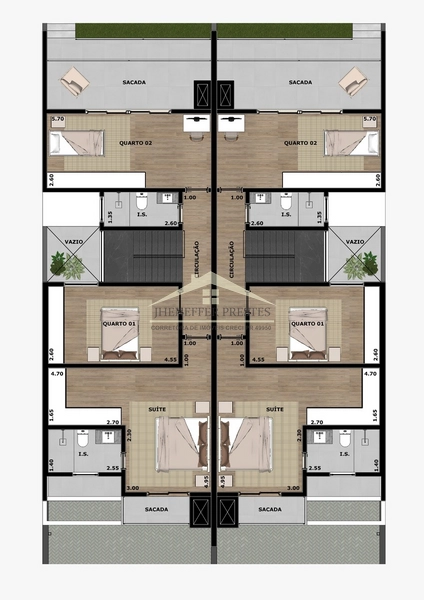 MODELO DE SOBRADO 3D, A VENDA  EM CAMPINA GRANDE DO SUL: 8ª foto da galeria de imagens do imóvel