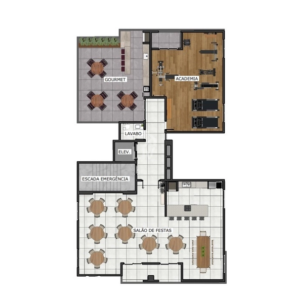 Apartamento com 2 quartos a venda - Pioneiros Catarinens - Cascavel/PR: 6ª foto da galeria de imagens do imóvel