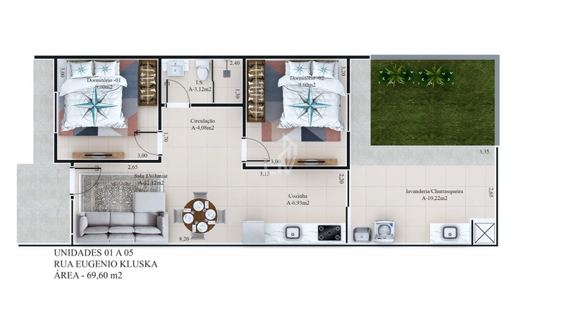 Casa com 2 quartos  a venda - Ecopark - Cascavel/PR: 7ª foto da galeria de imagens do imóvel