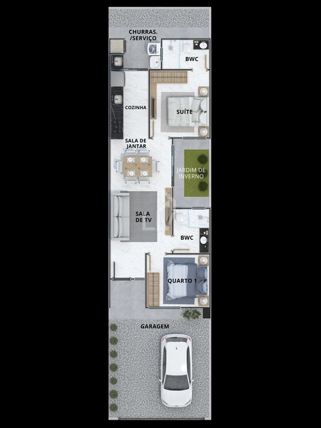 Casa com 2 quartos a venda - Santa Cruz - Cascavel/PR: 5ª foto da galeria de imagens do imóvel