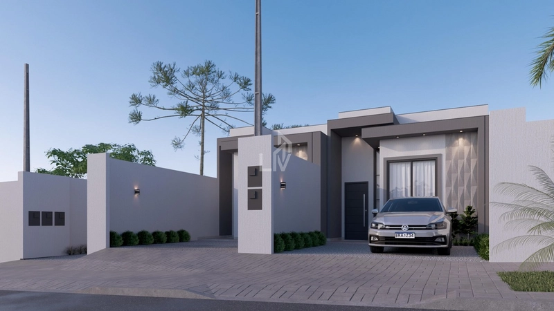 Casa com suíte e 2 quartos a venda - Santa Cruz - Cascavel/PR: 4ª foto da galeria de imagens do imóvel