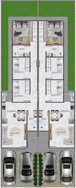 Casa com suíte e 2 quartos a venda - Florais do Parana - Cascavel/PR: 2ª foto da galeria de imagens do imóvel