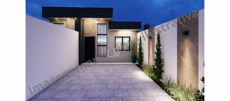 Casa com suíte e 2 quartos a venda - Florais do Parana - Cascavel/PR: 1ª foto da galeria de imagens do imóvel