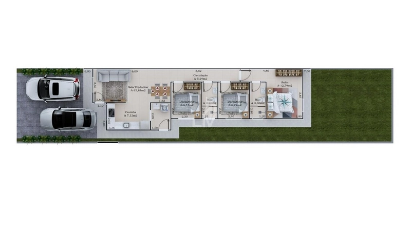 Casa com suite e 2 quartos a venda - Veredas - Cascavel/PR: 7ª foto da galeria de imagens do imóvel