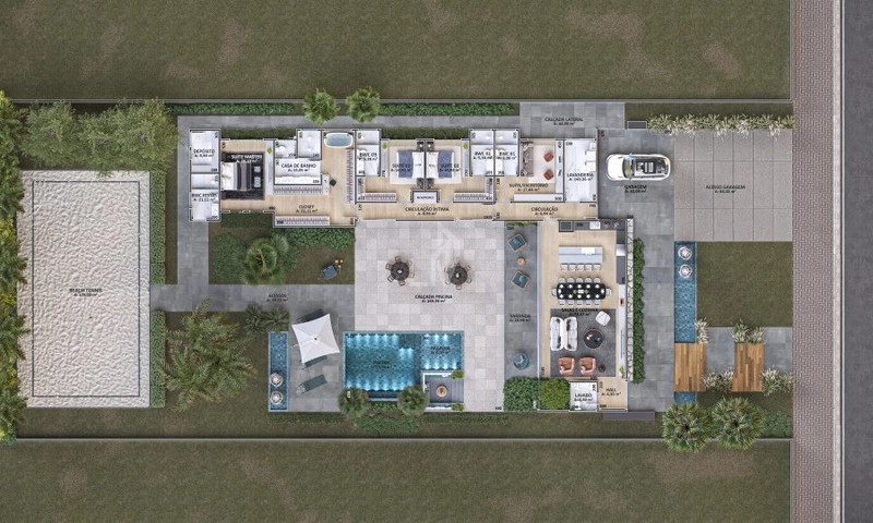 Casa em Condomínio com 3 Suítes a venda - Coliseu - Cascavel/PR: 7ª foto da galeria de imagens do imóvel