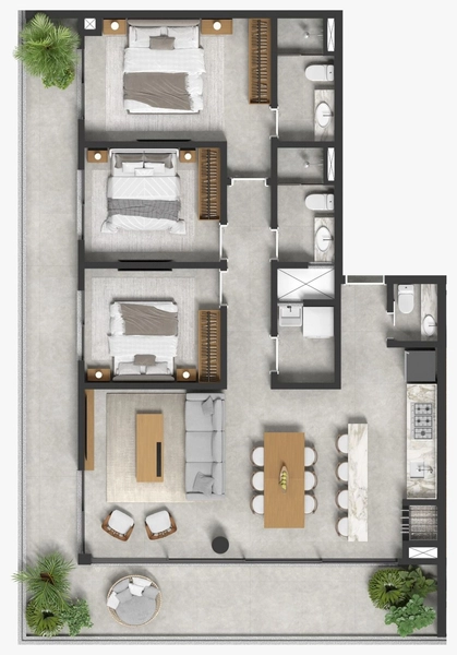 O Pescador Residencial – Exclusividade e Sofisticação à Beira-Mar em B: 16ª foto da galeria de imagens do imóvel