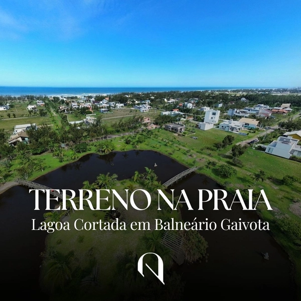 Terreno de 300m² na Praia Lagoa Cortada à 400 Metros da Beira-Mar: 1ª foto da galeria de imagens do imóvel
