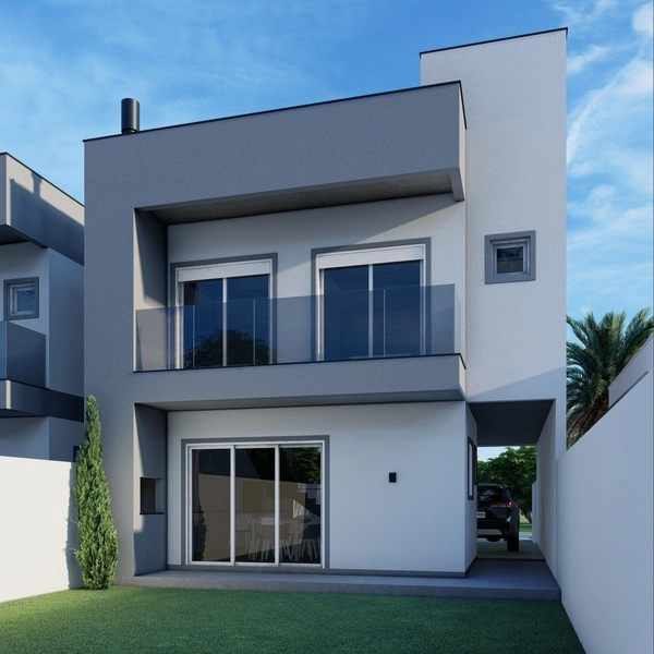 Sobrado moderno com 135m² e alto padrão de acabamento no bairro Turima: 7ª foto da galeria de imagens do imóvel