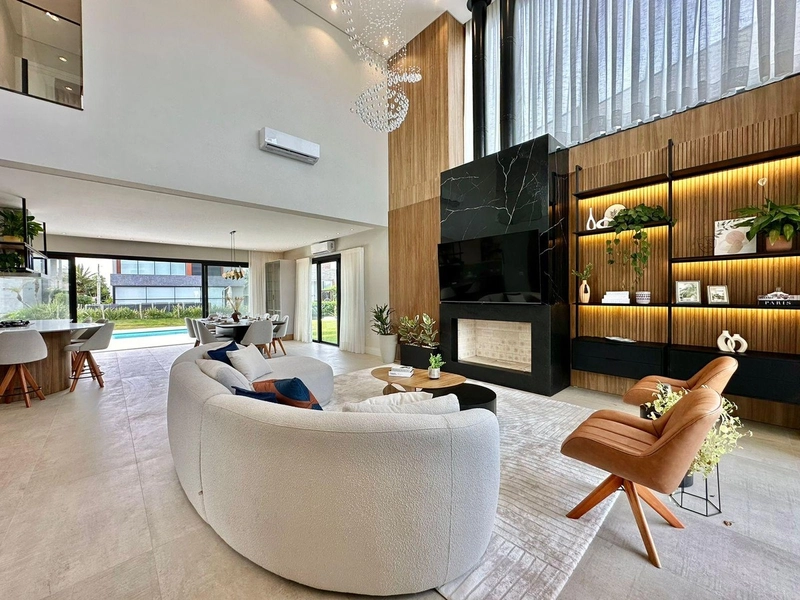 Casa mobiliada, decorada, 5 suites, beira lago, piscina no Celebration: 2ª foto da galeria de imagens do imóvel