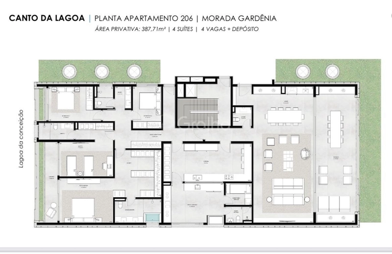 Apartamento com 4 dormitórios na Lagoa da Conceição: 15ª foto da galeria de imagens do imóvel