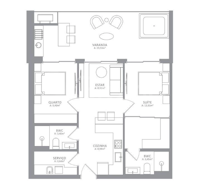 Apartamento com 2 dormitórios no Campeche: 34ª foto da galeria de imagens do imóvel