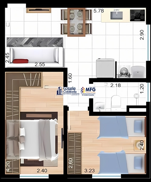 Apartamento Residencial Ravena Piazza Di Roma Zona Oeste Sorocaba-SP: 13ª foto da galeria de imagens do imóvel