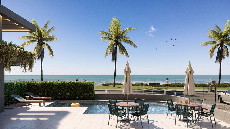 Apartamento frente mar e pé na areia na praia do Tabuleiro: 9ª foto da galeria de imagens do imóvel