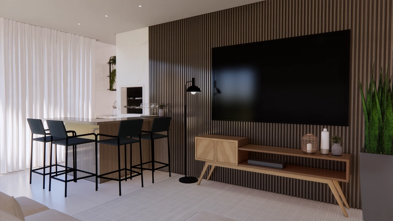 APTO 01 suíte + 02 demi, a 70 metros da praia do Tabuleiro: 4ª foto da galeria de imagens do imóvel