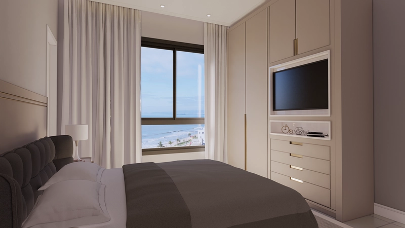 APTO 01 suíte + 02 demi, a 70 metros da praia do Tabuleiro: 11ª foto da galeria de imagens do imóvel