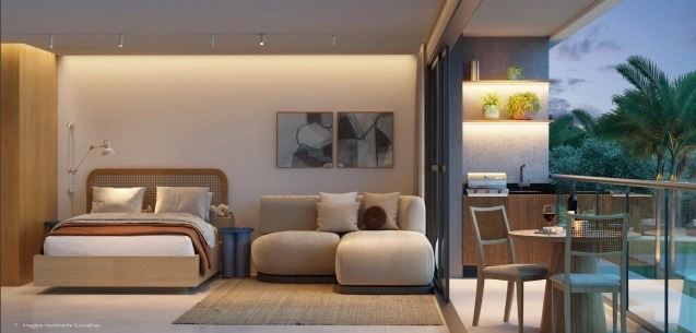 Apartamento Rooftop com 3 quartos e 80 mensais na praia dos Carneiros: 8ª foto da galeria de imagens do imóvel