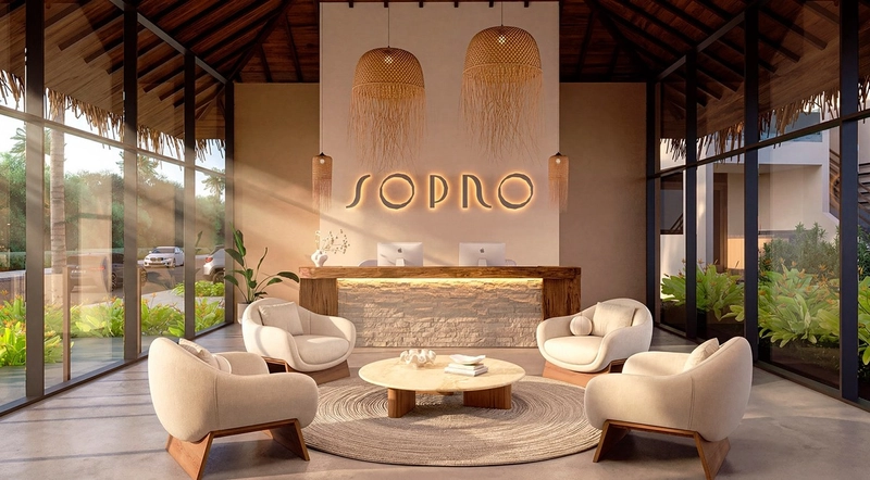 Apartamento Studio de 29m² e 34m² a venda na Praia do Toque: 3ª foto da galeria de imagens do imóvel