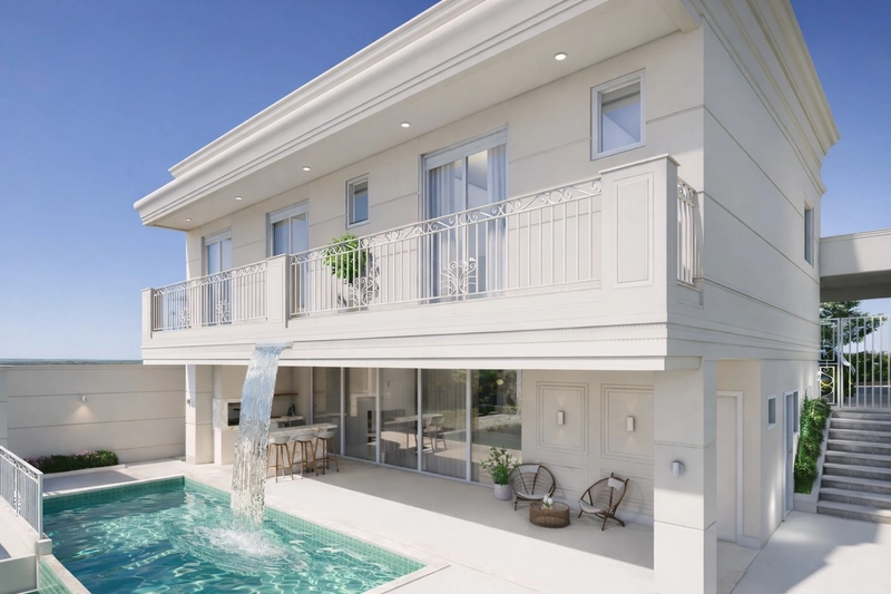 Casa de luxo no Reserva Club com 3 suítes e piscina borda infinita: 6ª foto da galeria de imagens do imóvel