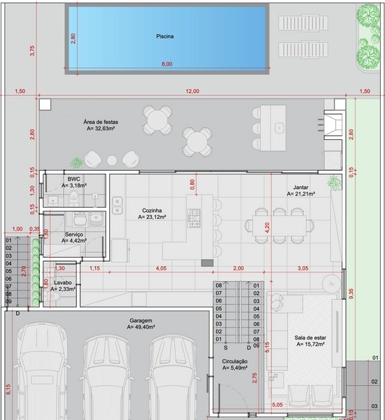 Casa de luxo no Reserva Club com 3 suítes e piscina borda infinita: 14ª foto da galeria de imagens do imóvel