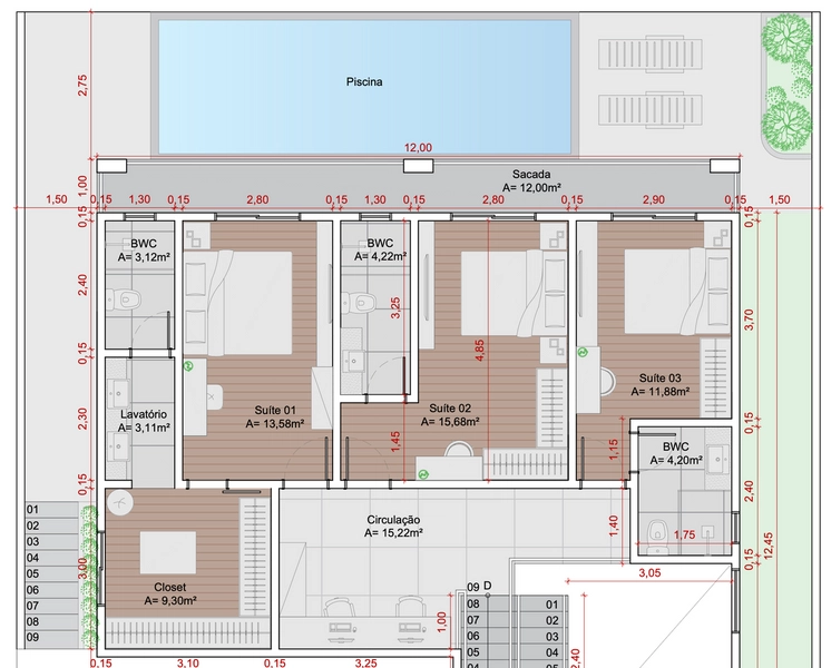 Casa de luxo no Reserva Club com 3 suítes e piscina borda infinita: 15ª foto da galeria de imagens do imóvel