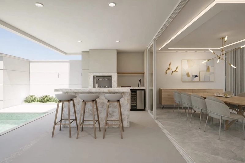 Casa de luxo no Reserva Club com 3 suítes e piscina borda infinita: 12ª foto da galeria de imagens do imóvel