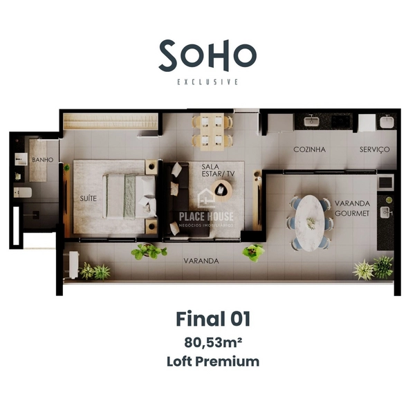 Apartamento com 2 dormitórios à venda, 80 m² por R$ 885.900,00 - Copac: 8ª foto da galeria de imagens do imóvel