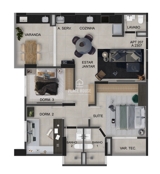 Apartamento 1 dormitórios à venda, 55,90 m² R$ 549.970 - Copacabana: 24ª foto da galeria de imagens do imóvel