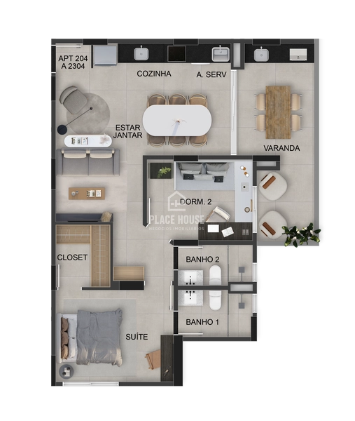 Apartamento 1 dormitórios à venda, 55,90 m² R$ 549.970 - Copacabana: 23ª foto da galeria de imagens do imóvel