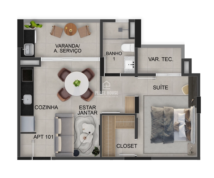 Apartamento 1 dormitórios à venda, 55,90 m² R$ 549.970 - Copacabana: 20ª foto da galeria de imagens do imóvel