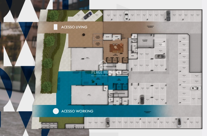 Salas comerciais a partir de 48,81 até 68,20m² no Parque Sul: 4ª foto da galeria de imagens do imóvel