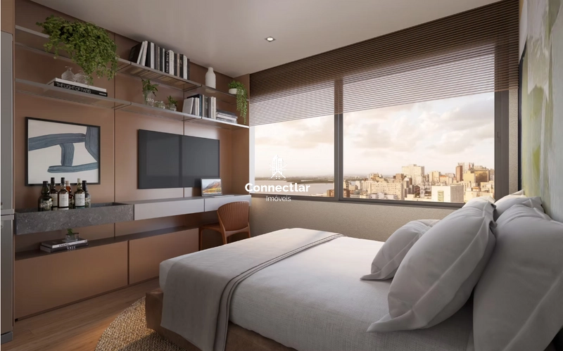 Loft moderno à venda – quarto/sala com vaga rotativa