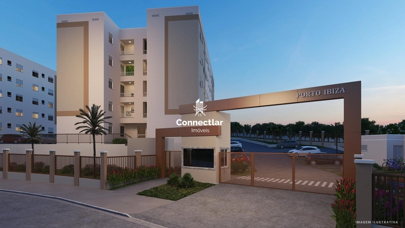 Apartamento 2 dormitórios – varanda com churrasqueira - Porto Ibiza