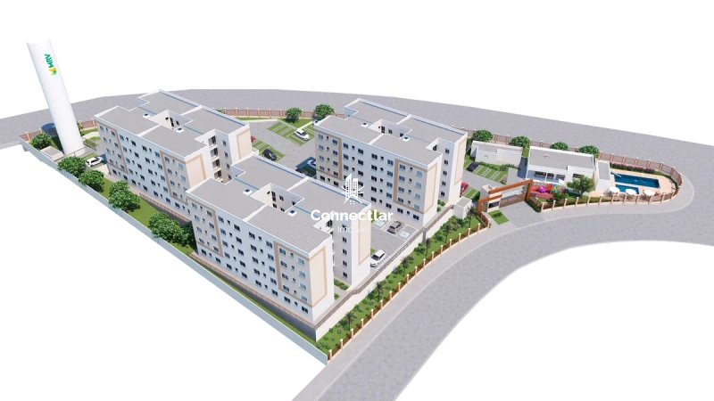 Apartamento 2 dormitórios – varanda com churrasqueira - Porto Ibiza: 10ª foto da galeria de imagens do imóvel