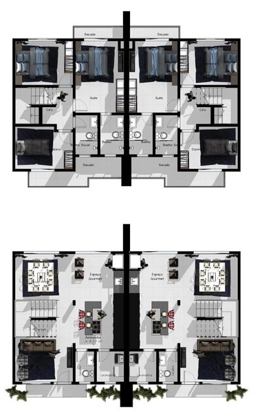 Residencial - Sobrados a Beira Mar: 5ª foto da galeria de imagens do imóvel
