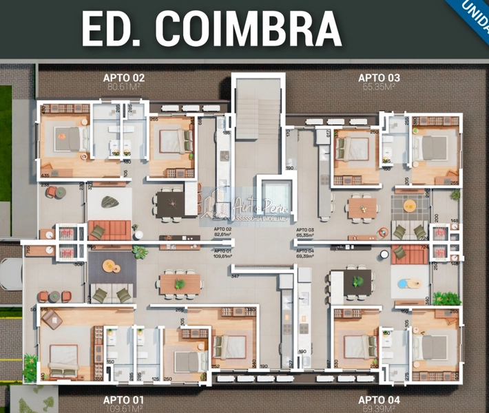 Apartamento 3 quartos no Líder Chapecó: 3ª foto da galeria de imagens do imóvel