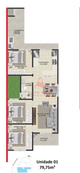 Casa 3 quartos Mirante do Trevo: 2ª foto da galeria de imagens do imóvel