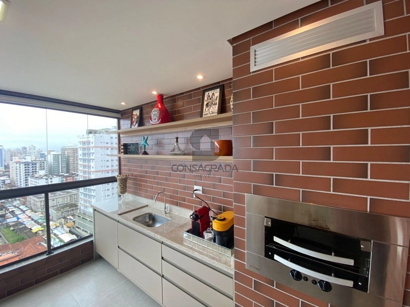 Apartamento na Praia Grande no Bairro Guilhermina.: 4ª foto da galeria de imagens do imóvel