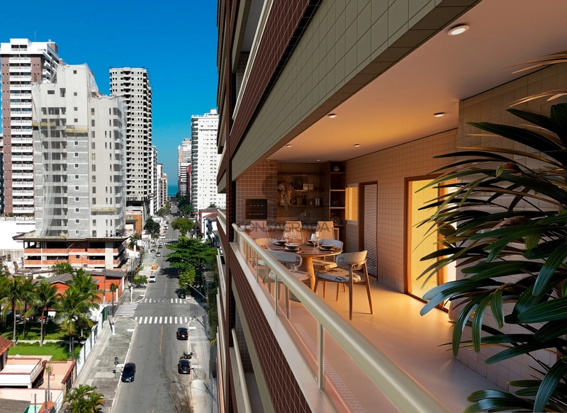 Lançamento na Praia Grande no bairro Canto do Forte.: 3ª foto da galeria de imagens do imóvel
