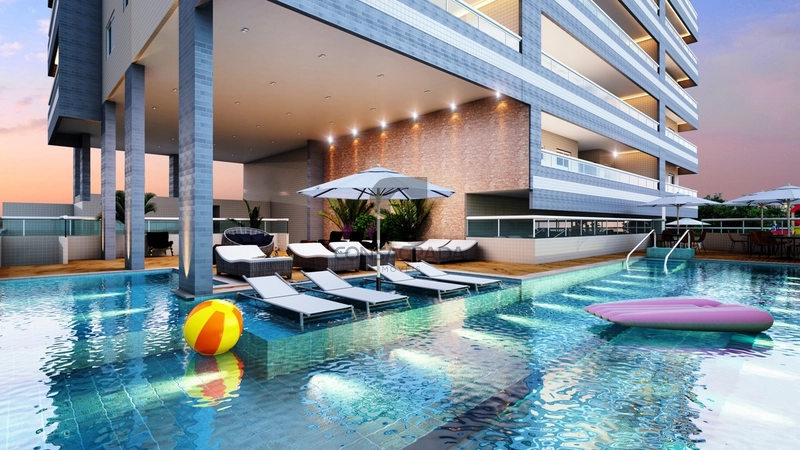 Lançamento na Praia Grande no Bairro Canto do Forte.: 2ª foto da galeria de imagens do imóvel